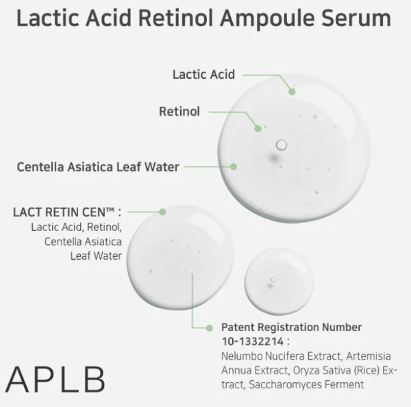 APLB - Lactic Acid Retinol Ampoule Serum (40 ml) - Image 3