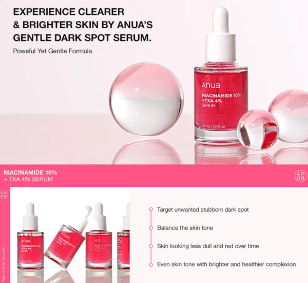 Anua - Niacinamide 10% + TXA 4% Serum ( 30 ml) - Image 2