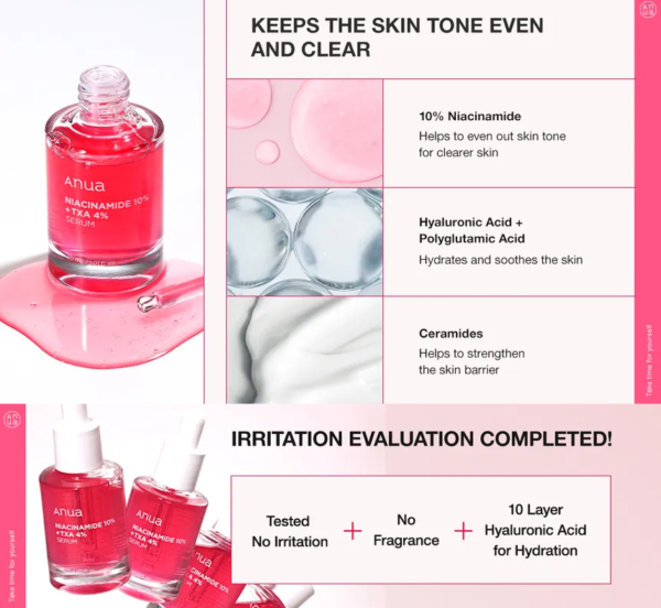 Anua - Niacinamide 10% + TXA 4% Serum ( 30 ml) - Image 3