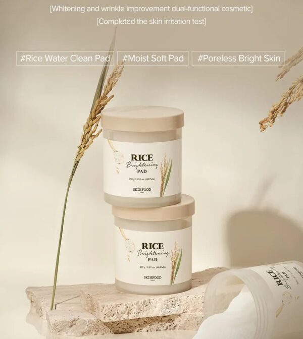 SKINFOOD - Rice Brightening Pad-250 g/ 60 pcs